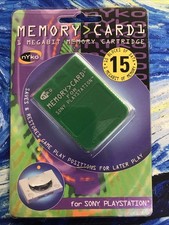 Nyko Branded Blue Memory Card for Sony Playstation 1 MB PS1 PSOne New