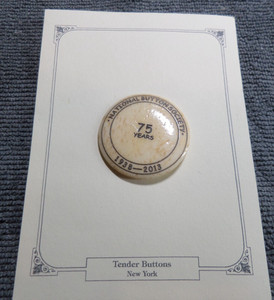 Vintage NBS National Button Society 75 Years 1938-2013 Tender Buttons New York