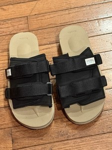SUICOKE MOTO-Cab-ECO OG-056CAB-ECO Black Beige Vibram Slides M9 W11 Unisex SUICOKE MOTO-Cab-ECO OG-056CAB-ECO Black Beige Vibram Slides  main image 4