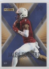 2022 Wild Card MATTE X-Plode Gold - Blue X 23/25 Jalen Tolbert Rookie RC 0lm. rookie card picture