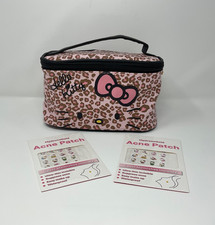 HK Leopard Makeup Cosmetic Bag With 2 Free HK Acne Patches  NWOT