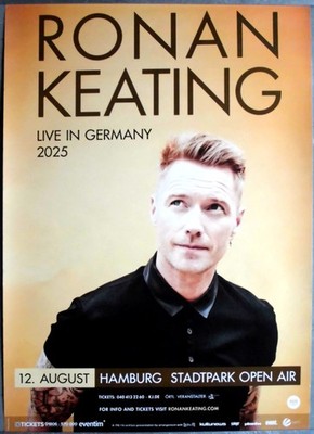 RONAN KEATING - 2025 - Live In Concert - Germany Tour - Poster - Hamburg