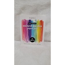 Scrapbook Heavy Weight Smooth Paper Mixed Media Paper Pad 13/40 sheets 4.25x 5.5