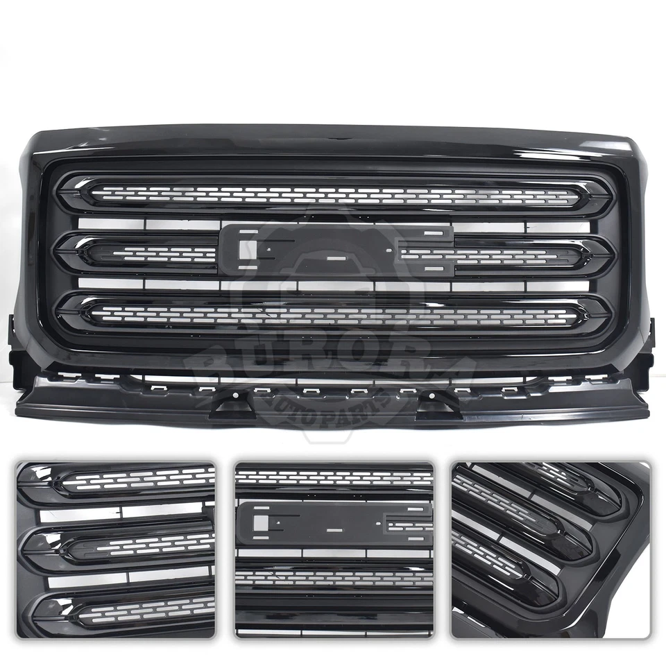 Глянцевая черная верхняя решетка для переднего бампера в сборе для GMC Canyon 2015-2020 годов выпуска 84733967 - Изображение 4 из 4