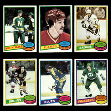 1980 O-Pee-Chee Lot 6 Hockey Cards  Secord Reinhart McCrimmon Rookies VG