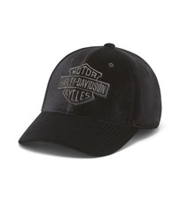 Harley-Davidson Cap Samt, Schwarz, Baumwolle, Baseball Cap