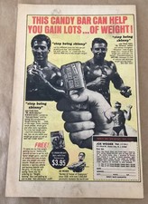 Candy Bar diet 1969 Print Ad retro comic book promo 1960s mail order Joe Weider