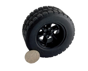 1 LEGO Large Tire 94.3x38R Racing Wheel Black Rim Ninjago (51488 29212 70595)