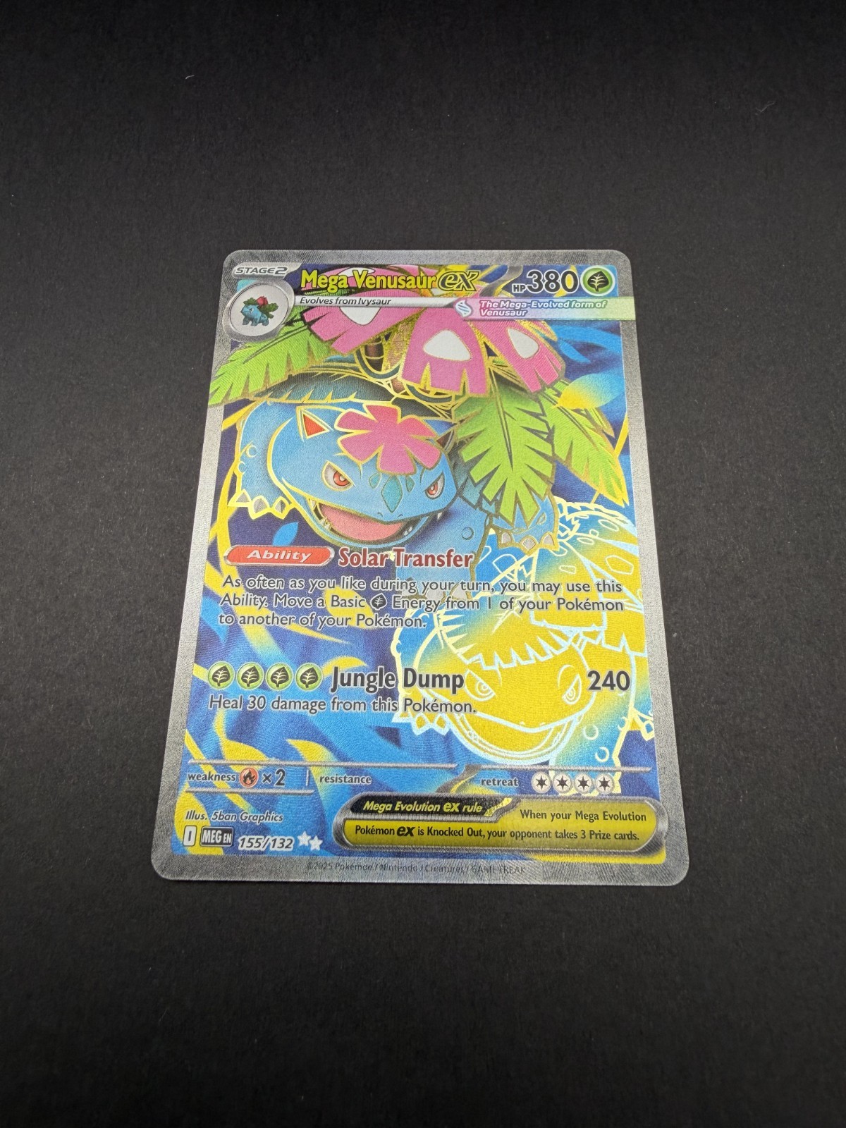 Mega Venusaur ex 155/132 Me01: Mega Evolution Holo Pokemon Card (NM)