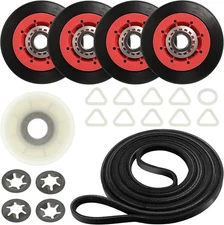 PartsBroz 4392067 Dryer Repair Kit 661570V Belt WPW10314173 Roller Whirlpool