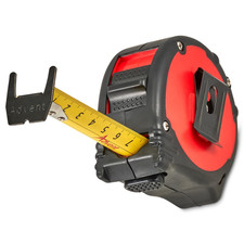 Vice Versa 5M X 25Mm Metric Tape Measure Dual Printed Blade Black/Red Color