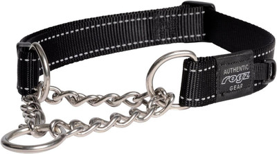 Reflective Nylon Choke Collar; Slip Show Obedience Training Gentle Choker for Ex
