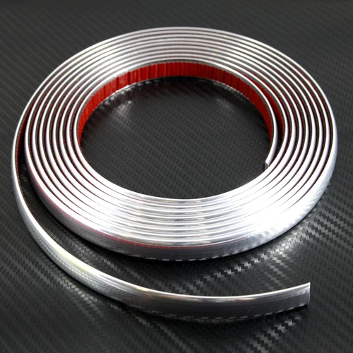 14mm ( 1,4cm ) x 5m CHROME CAR STYLING MOULDING STRIP TRIM ADHESIVE FOR ANY CAR