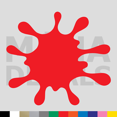 #ad Paint Splash Vinyl Die Cut Decal Sticker Ink Blood Splatter Water $13.49