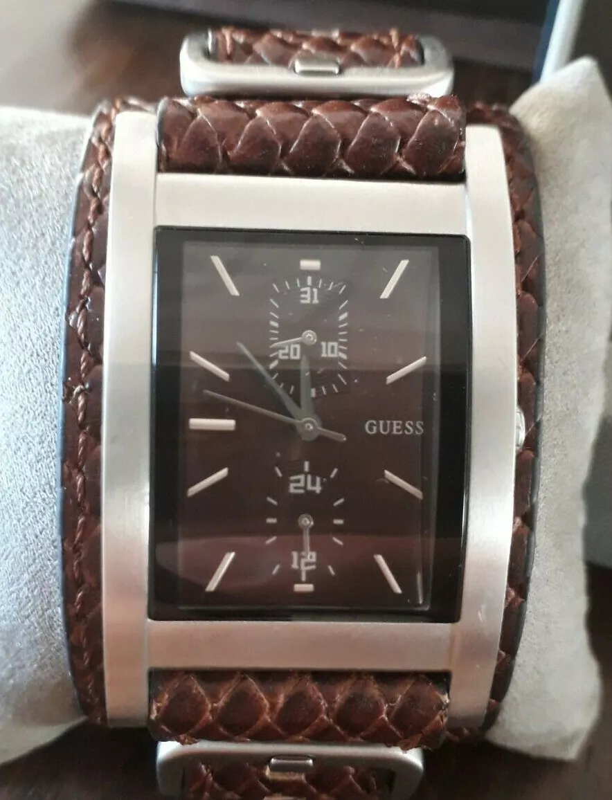 Orologio quadrante deals rettangolare cinturino pelle