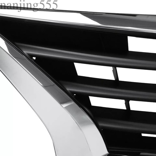Front Upper Grille Black Bumper Chrome Grill For Nissan Versa 2015-2019 - Picture 5 of 12