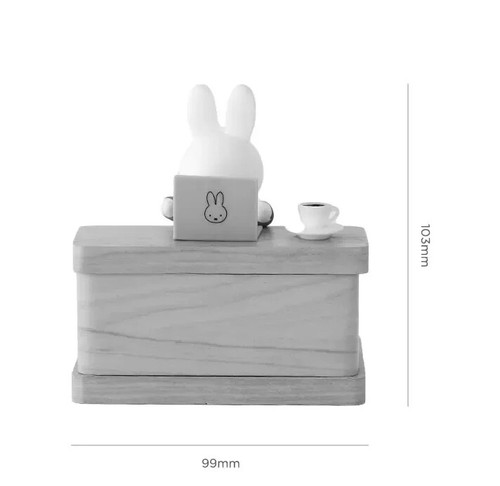Miffy LED Calendar Table Clock 3 Alarms Full-Year Calendar Table Clock - Picture 7 of 9