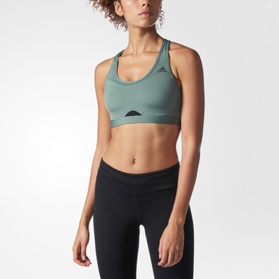 adidas green sports bra