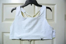 OLD NAVY ACTIVE MEDIUM SUPPORT WOMEN'S STRAPPY SPORTS BRA WHITE XXL NWT