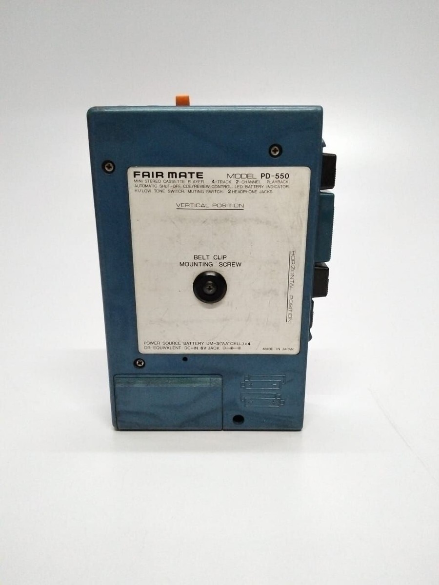 Vintage Cassette Player Fair Mate PD 550 Mini Stereo Japan For