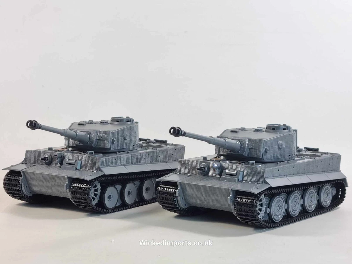 Heng Long Tank Model German Tiger 2.4 radio control RC 1 24 IR 1080 Turret Sound