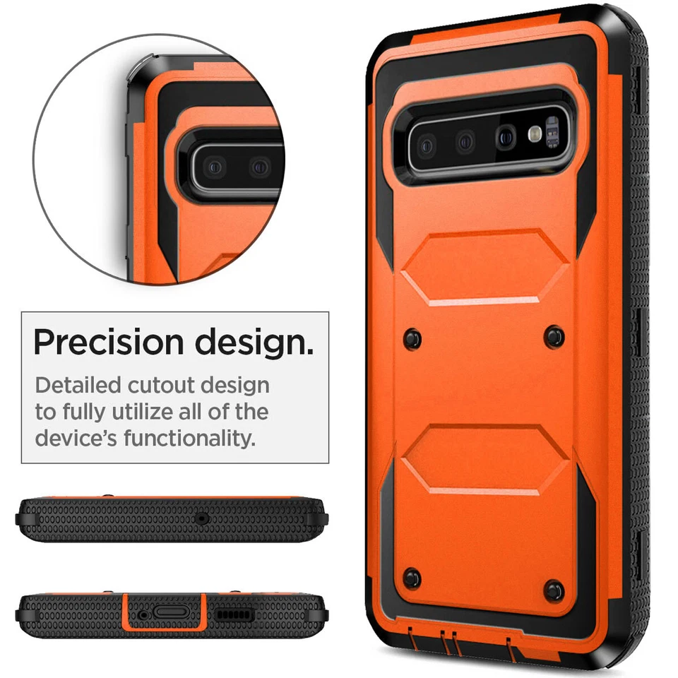 For Samsung Galaxy S10/+/S10e/Note10/+ Case Shockproof Hard Cover+Tempered Glass - Image 4 of 4