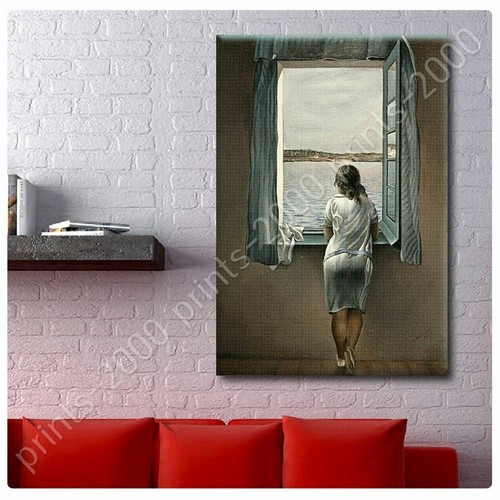 Woman At The Window by Salvador Dali | Ready to Hang Canvas | Wall art artwork - Picture 4 of 6