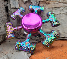 Rainbow Thor Hammers Metal Fidget Spinner Toy Boys Girls Kids Adults ADHD Focus