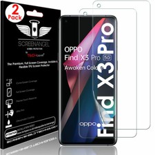 2x TECHGEAR (TPU) FULL COVERAGE Screen Protectors for Oppo Find X3 Pro 5G