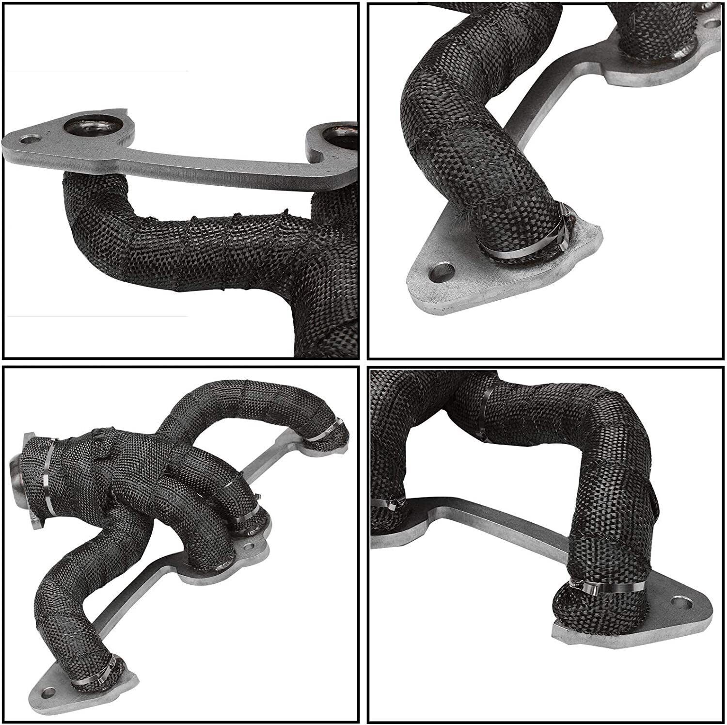 2Roll x 2" 50Ft Black Fiberglass Exhaust Header Pipe Heat Wrap Tape +24