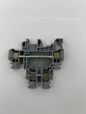 Entrelec 011527122   Rail Mount Terminal Block 4 Positions 12 AWG