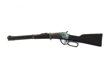 Minature Toy CARBINE Lever Action Rifle, Made in Hong Kong. Cocks and Snaps