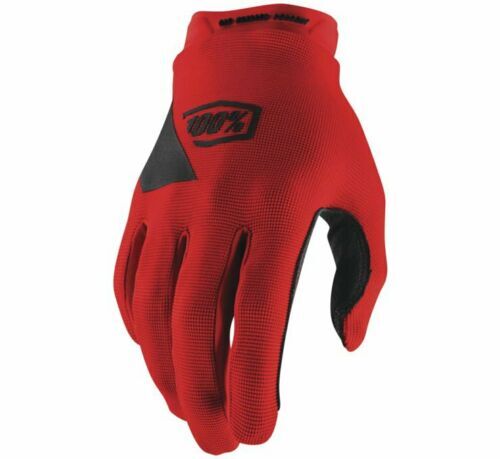 Gants cross Ridecamp 100% rouge taille S pour moto enduro