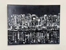 Enrique Zaldivar, Original  Impressionist New York City Acrylic Painting, Signed