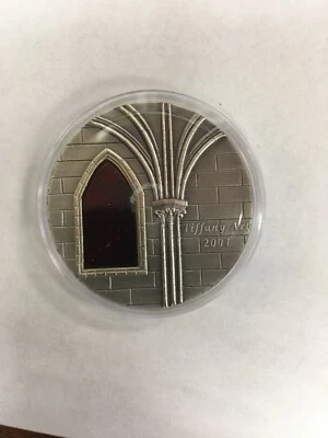 2004 10 Dollar Tiffany Art 2 Ounce Liberia Rare Coin .999 silver - Image 1 of 4