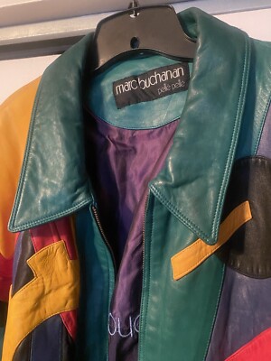 RARE vintage marc buchanan pelle pelle leather jacket | eBay