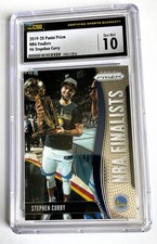 2019 STEPHEN CURRY CSG 10 Panini Prizm NBA Finalists #6 GEM MINT Label Misspell