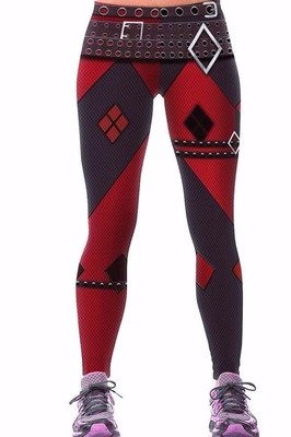 DC Comics HARLEY QUINN SPORT Yoga Pants OSFM Leggings 1ST QUALITY