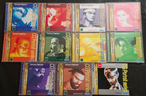 Virtua Fighter CG Portrait Series Vol. 1-10 + Final Dural - Sega Saturn (JP)
