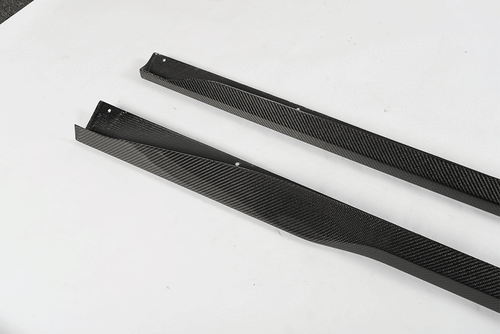 For Ford Mustang Dark Horse 2024UP Real Carbon Side Skirts Extension Lip Panels - Picture 13 of 14