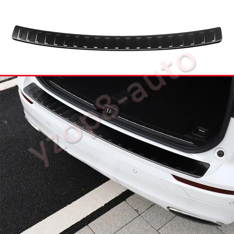 For Volvo XC60 2018 2023 Black Steel Rear Bumper Protector Guard Cover Trim 1PCS