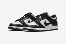 Nike Dunk Low Retro Panda Black White CW1590-100 GS Size 5.5Y/Women's 7