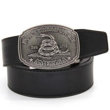 Western Men's Belt for Cowboy with Automatic Buckle Personality Belts Black