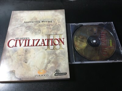 Sid Meier's Civilization III PC Game + Manual - Tested Works Great