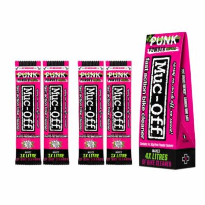 Verpackt Muc-Off Punk Pulver 4er-Pack Fahrradreiniger - macht 4 Liter Neu