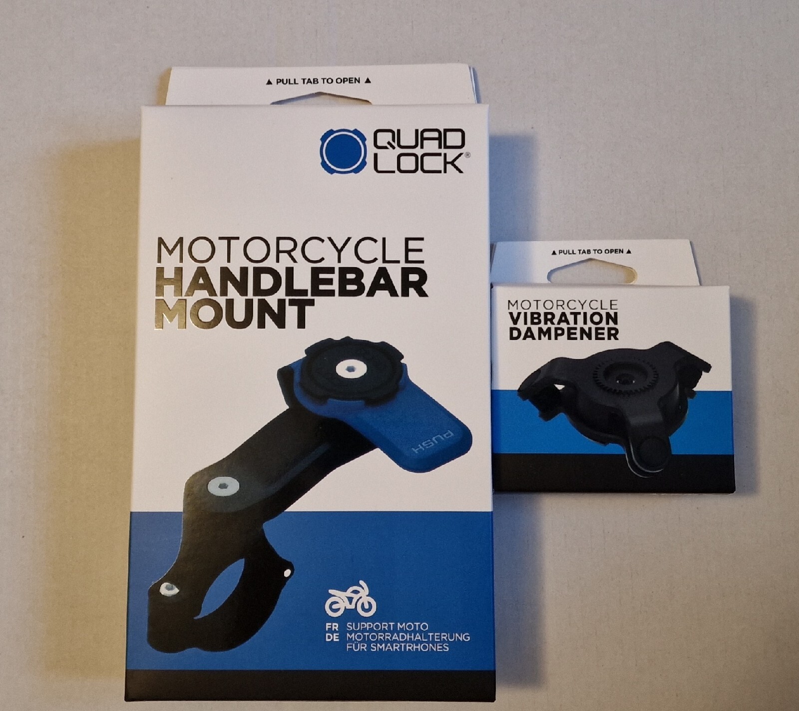 NEW Quad Lock Motorcycle Handlebar Mount + QUAD Lock Vibration