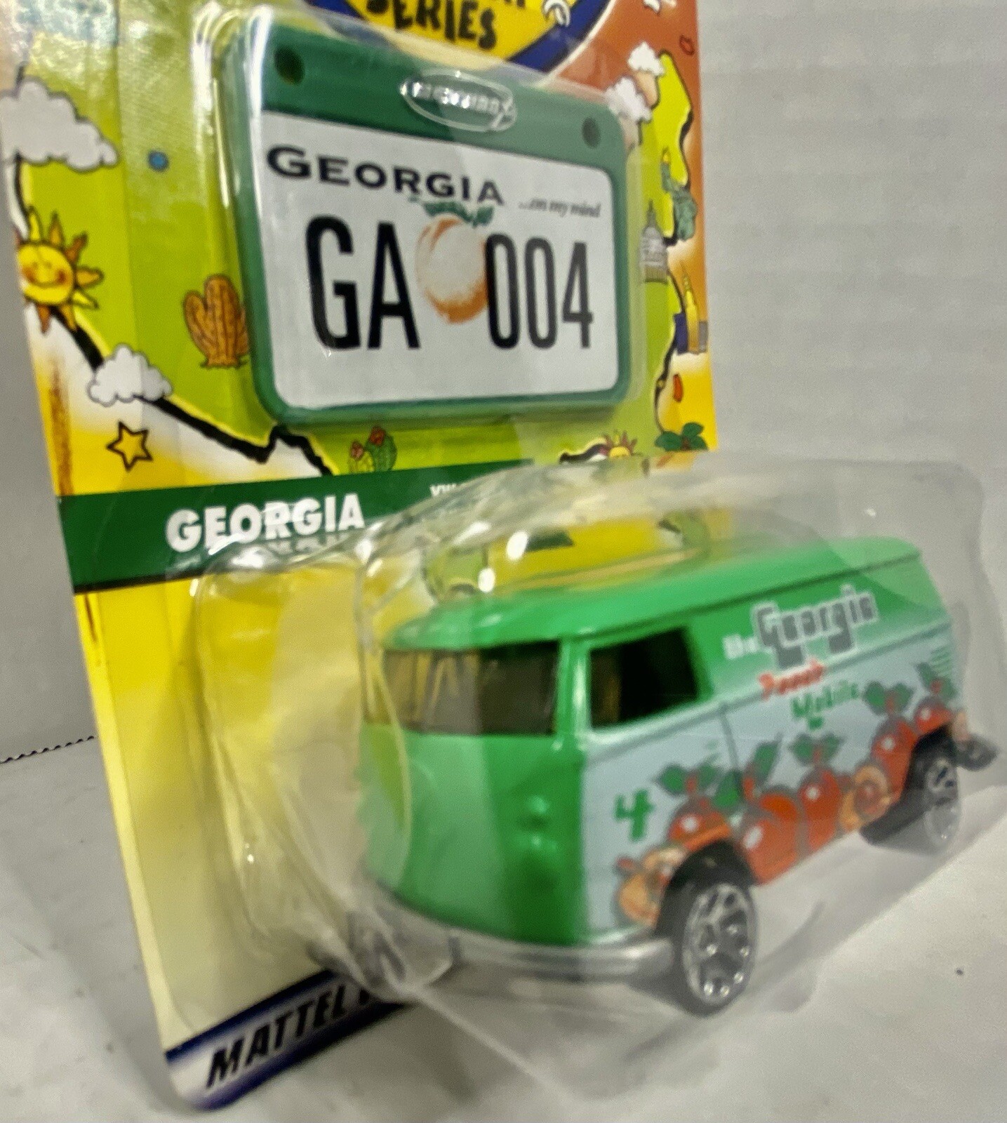 MK Matchbox - 2001 Across America -  #4 VW Panel Transporter - Green - Georgia thumbnail 7