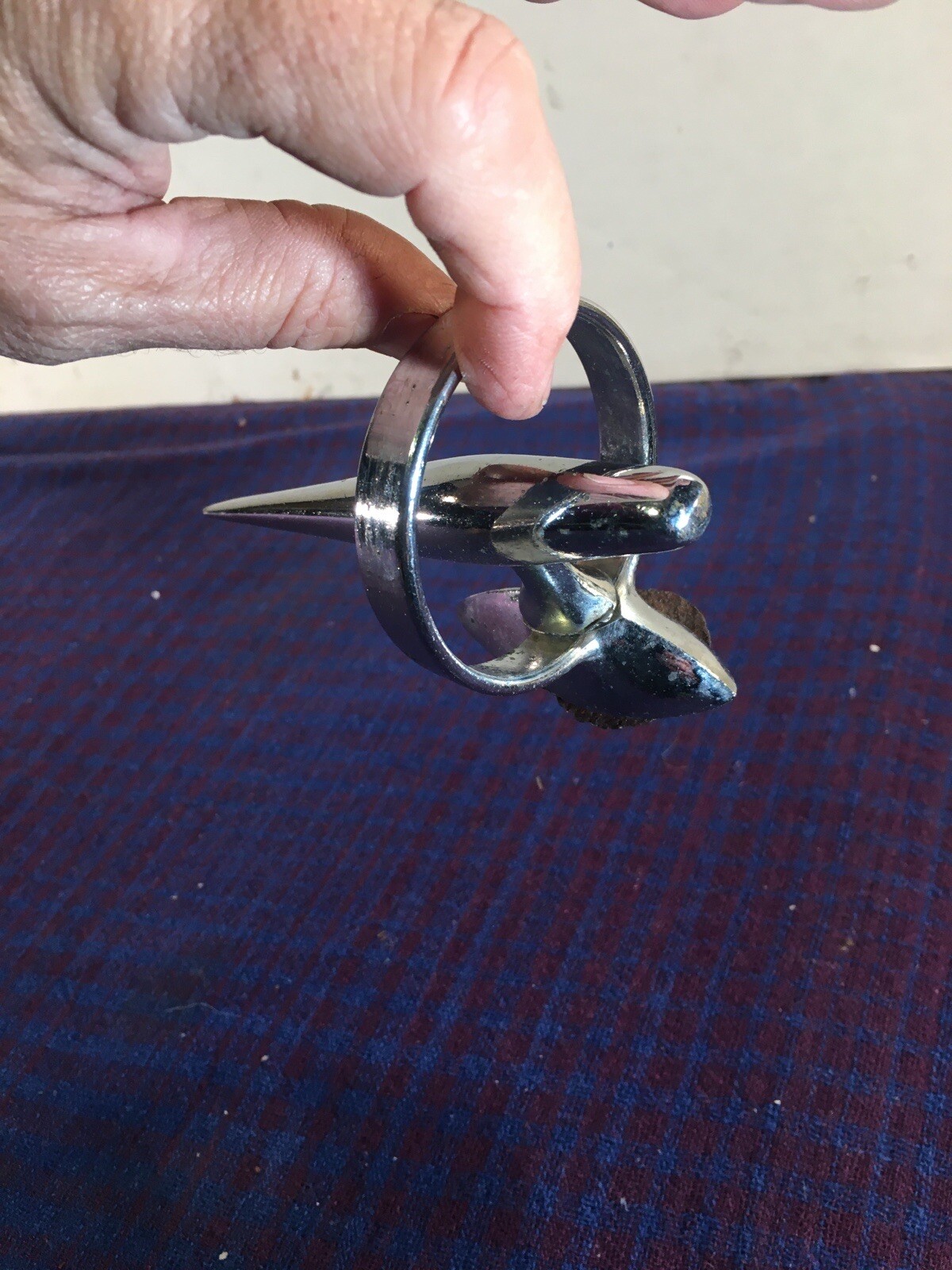 Vintage Buick bombsight gunsight hood ornament eBay