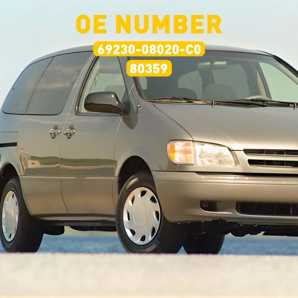 Внешняя раздвижная задняя или правая левая дверная ручка со стороны водителя для Toyota Sienna 98-03 годов выпуска - Изображение 3 из 4