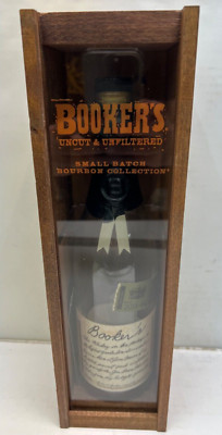 bookers small batch bourbon collection unrinsed empty bottle & wood box 2018-4